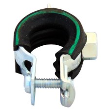 Хомут сантехнический крепежный трубный стальной оцинкованный с резиновой прокладкой Optimal Junior Mupro 45 мм