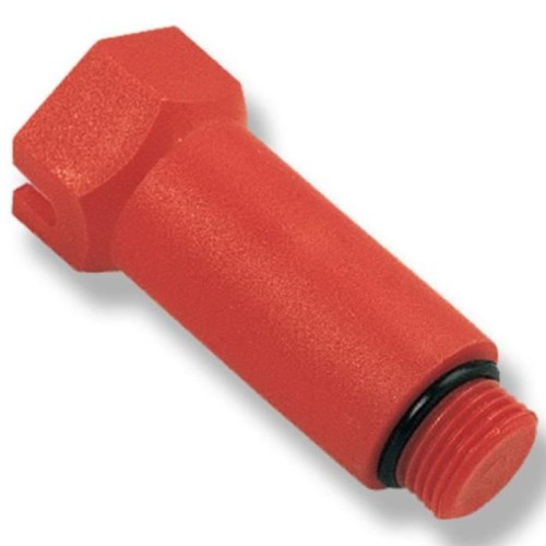 Заглушка пластиковая НР (НАР) L=68мм 1/2" красная для водорозетки РОС в Воронеже