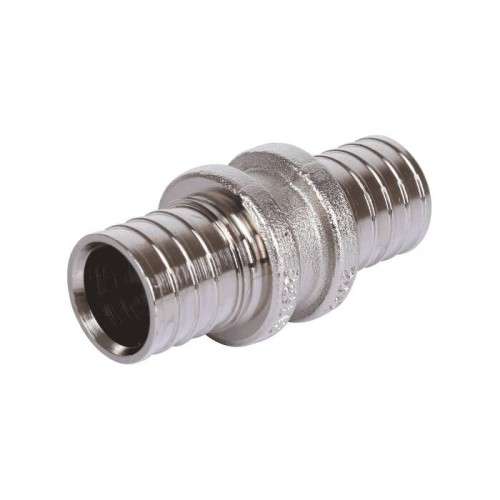 Муфта латунная для PE-X труб Дн 20 оцинкованная RAUTHERM S Rehau в Воронеже