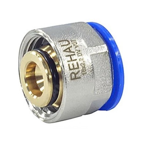 Евроконус латунный Дн 16,2-2,6-3/4" для PE-X труб обжим накидная гайка RAUTITAN stabil Rehau в Воронеже