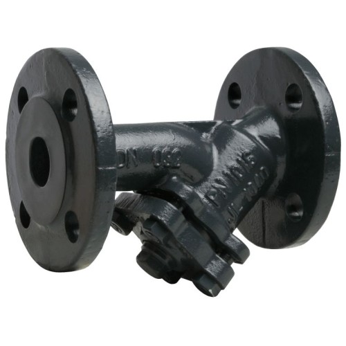 Фильтр сетчатый Y-образный чугунный фланцевый Ду-200 Ру-16 (Т<200°С) со сливной пробкой Ридан ФСФ в Воронеже