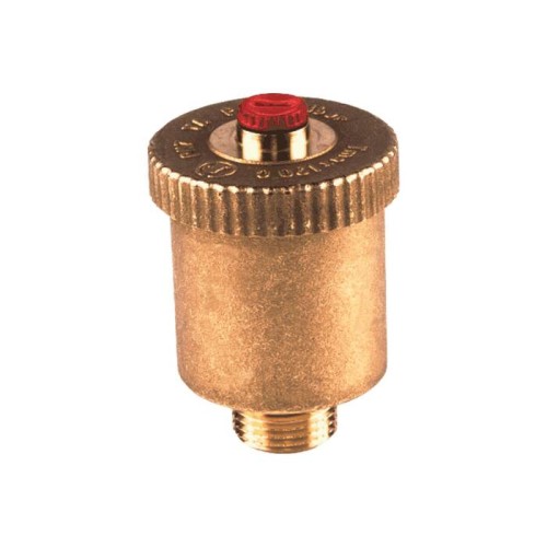 Воздухоотводчик автоматический латунный Ду-10 (3/8") Ру-14 НР (НАР) прямой с запорным клапаном Giacomini R99I в Воронеже