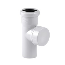 Ревизия канализационная PP-M с крышкой белая Дн 50 бесшумный б/нап в/к RTP (РосТурПласт)