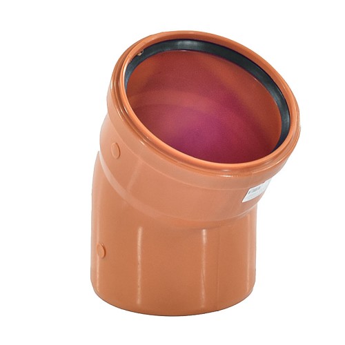 Отвод канализационный PP-B коричневый Дн 110 15гр б/нап в/к RTP (РосТурПласт) в Воронеже