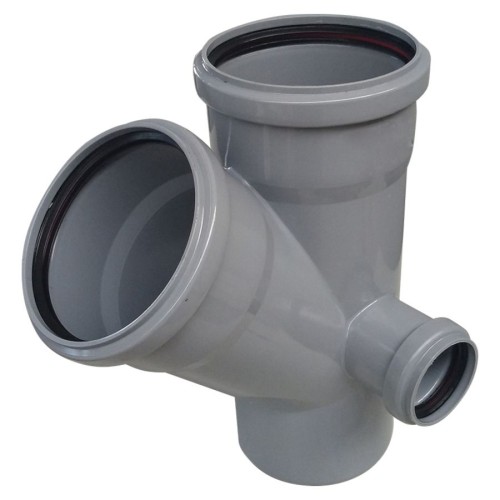 Крестовина PP-H двухплоскостная серая Дн 110-110-110 67гр б/нап в/к Ostendorf HT HTED в Воронеже