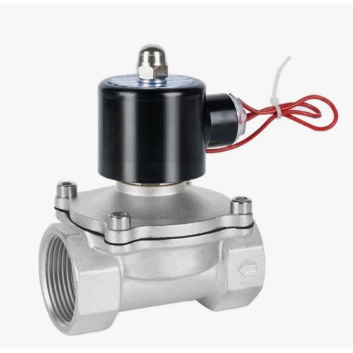 Клапан электромагнитный нержавеющий закрытый обратного действия с внутренней резьбой 1,6 МПа 50х162 мм 2" в Воронеже