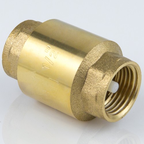 Клапан обратный латунный осевой пружинный с внутренней резьбой 2,5 МПа NRV-R Ридан 15 мм 1/2" в Воронеже