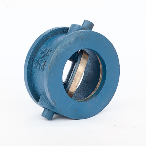 Клапан обратный чугунный поворотный межфланцевый 1,6 МПа 19ч21бр БЛМЗ 100 мм в Воронеже