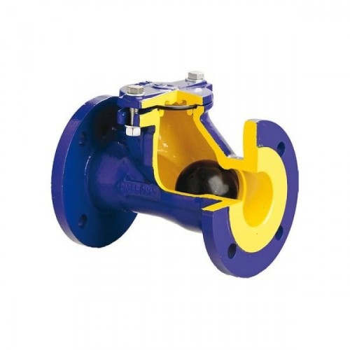 Клапан обратный чугунный Y-тип фланцевый NBR 1,6 МПа D-022 ABRA 50х200 мм в Воронеже