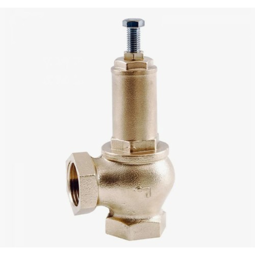 Клапан предохранительный латунный угловой с внутренней-наружной пайкой 1,6 МПа Benarmo 15х30,5 мм 3/4" в Воронеже