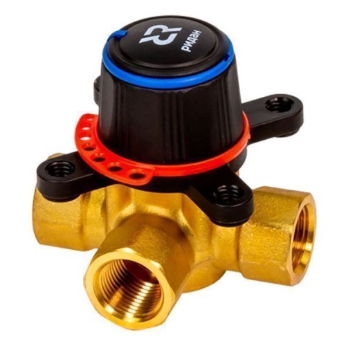 Клапан регулирующий латунный трехходовой с внутренней резьбой 1,0 МПа HRB-3R Ридан 32х90 мм 1 1/4" в Воронеже