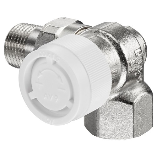 Клапан термостатический трехосевой правый Ду-15 (1/2") Ру-10 ВР-НР (ВН-НАР) серия AV9 Oventrop в Воронеже