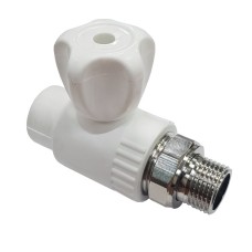 Клапан запорный PP-R наружная резьба 2,5 МПа RTP (РосТурПласт) 25 мм 3/4" ГОСТ 32415-2013