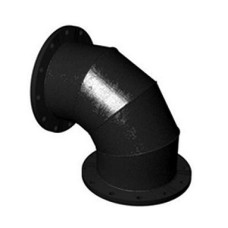 Колено (отвод) фланец-гладкий конец УФГ ВЧШГ с ЦПП Ду-400