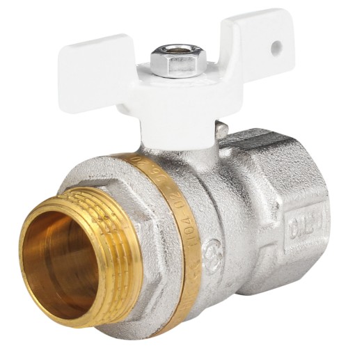 Кран запорный латунный полнопроходной с ручкой-бабочкой ВР-американка Ру 30 Aquasfera Standard 1127 Aquasfera 20 мм 3/4" в Воронеже