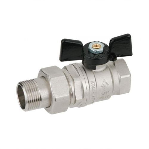 Кран запорный латунный полнопроходной с ручкой-бабочкой ВР-НР Ру 40 Pride LD 15х57 мм 1/2" в Воронеже