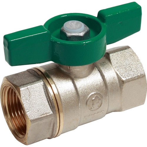 Кран запорный латунный стандартнопроходной с ручкой-бабочкой ВР (ВН) Ру 42 R251W Giacomini 10х47 мм 3/8" в Воронеже