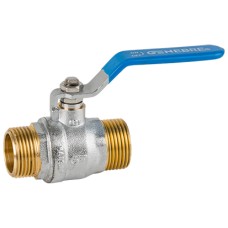 Кран запорный латунный полнопроходной с ручкой-рычагом НР Ру 25 Genebre 3033 Genebre 15 мм 1/2"