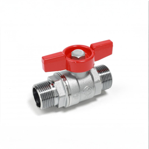 Кран запорный латунный стандартнопроходной с ручкой-бабочкой НР Ру 42 R253D Giacomini 15х66 мм 1/2" в Воронеже