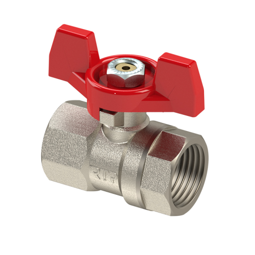 Кран запорный латунный стандартнопроходной с ручкой-бабочкой ВР (ВН) Ру 16 ПРАКТИК 130 ГАЛЛОП 20 мм 3/4" в Воронеже