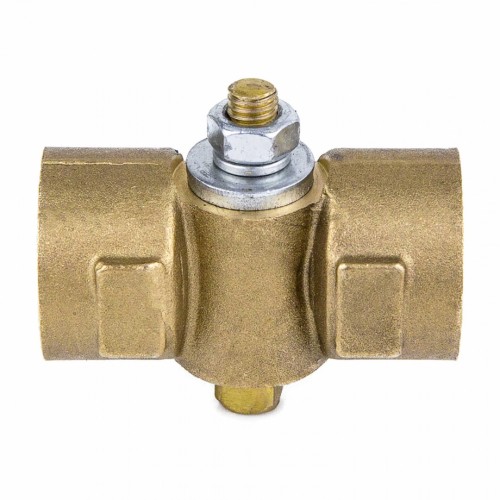 Кран латунный трехходовой стандартнопроходной для манометра без фланца и ручки ВР (ВН) Ру 16 11Б18БК, КПТ ВИПРА 15 мм 1/2" в Воронеже