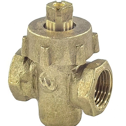 Кран латунный пробко-сальниковый стандартнопроходной ВР (ВН) Ру 10 11б6бк ККАЗ 15х55 мм 1/2" в Воронеже