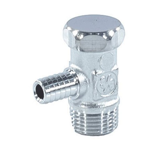 Кран шаровый латунный сливной стандартнопроходной НР-штуцер Ру 10 R65D Giacomini 10 мм 3/8" в Воронеже