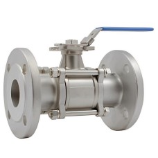 Кран шаровый нержавеющий фланцевый полнопроходной Ру 16 AISI 316 NK-BF NK 100х350 мм