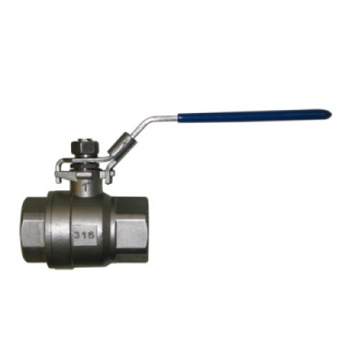 Кран запорный нержавеющий ВР (ВН) полнопроходной ручка-рычаг Ру 63 AISI 316 BV15 АДЛ 8 мм 1/4" в Воронеже