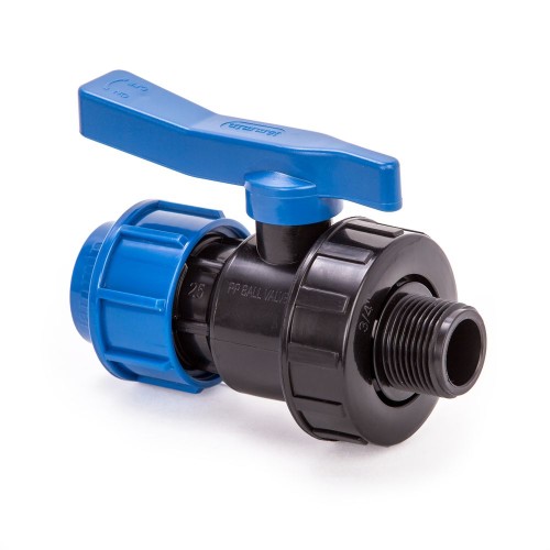 Компрессионный кран ПНД Дн 20-1/2" Ру-10 НР (НАР) RTP (РосТурПласт) в Воронеже