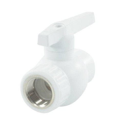 Кран полипропиленовый PP-R запорный прямой стандартнопроходной с внутренней пайкой ручка-рычаг Ру 25 RTP (РосТурПласт) 50 мм ГОСТ 32415-2013 в Воронеже