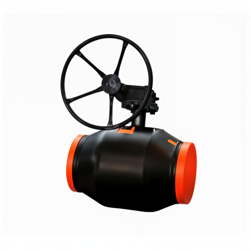 Кран запорный стальной под приварку с редуктором стандартнопроходной Ст20 КШТ.12. АДЛ 200х390 мм