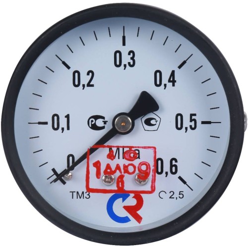 Манометр осевой диаметр 63мм 0-6 кгс/см2 (0-0,6 МПа) G1/4" ТМ-310Т.00 Росма 00000006791 в Воронеже