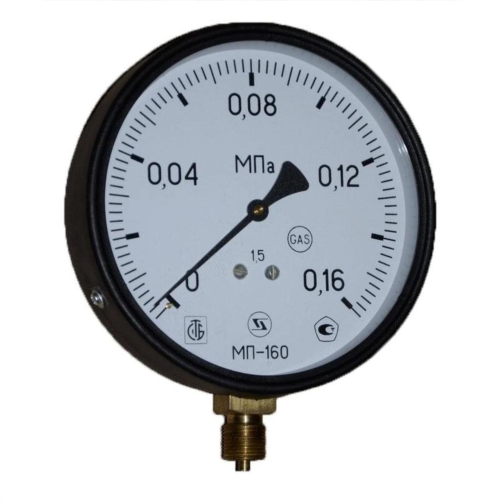 Манометр радиальный диаметр 160мм 0-6 кгс/см2 (0-0,6 МПа) М20х1,5 МП-160 Завод теплотехнических приборов в Воронеже