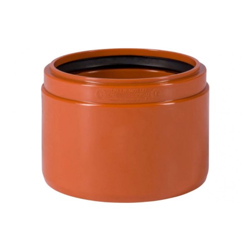 Переход НПВХ (ПВХ) Дн 110 коричневый безнапорный на раструб керамической трубы Ostendorf KGUSM в Воронеже