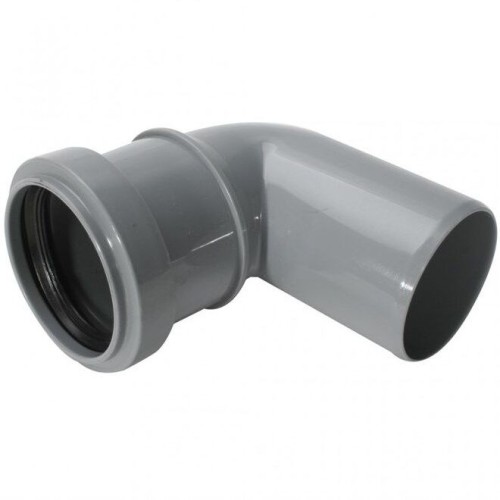 Отвод НПВХ (ПВХ) с раструбом серый Дн 110 87гр безнапорный в/к ТУ 6-49-33-92 Хемкор в Воронеже