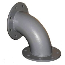 Колено (отвод) стальное фланцевое Ду-100