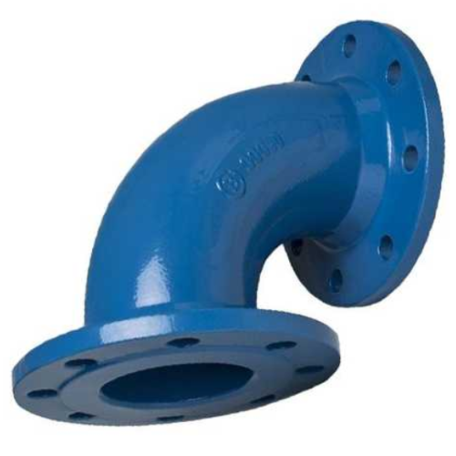 Отвод фланцевый ОФ Ду-150 45 градусов (L=160) ВЧШГ с ЦПП цинк+AL ГОСТ ISO 2531-2012 в Воронеже