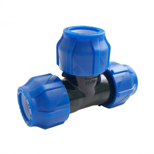 Тройник ПЭ компрессионный Дн 63-40 Ру-16 переходной VALFEX в Воронеже