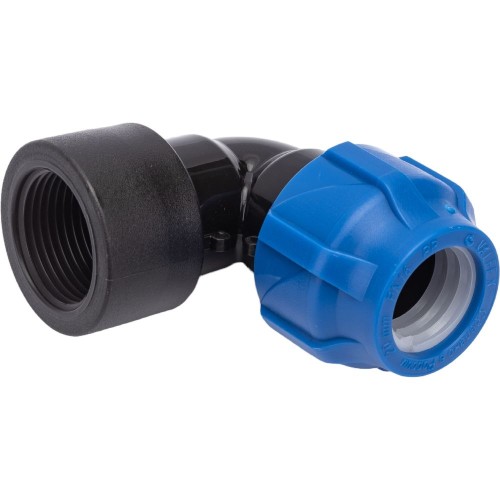 Отвод ПЭ компрессионный Дн 63-1 1/4" 90гр Ру-10 ВР (ВН) RTP (РосТурПласт) в Воронеже