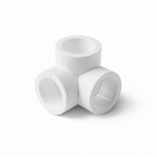 Тройник двухплоскостной PP-R Дн 25 белый Pro Aqua