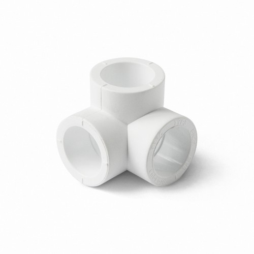 Тройник двухплоскостной PP-R Дн 25 белый Pro Aqua в Воронеже