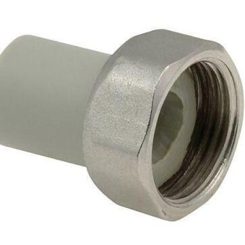 Штуцер PP-R серый с накидной гайкой Дн 32-5/4" Wavin Ekoplastik в Воронеже