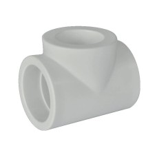 Тройник PP-R редукционный Дн 90-63-90 белый Pro Aqua