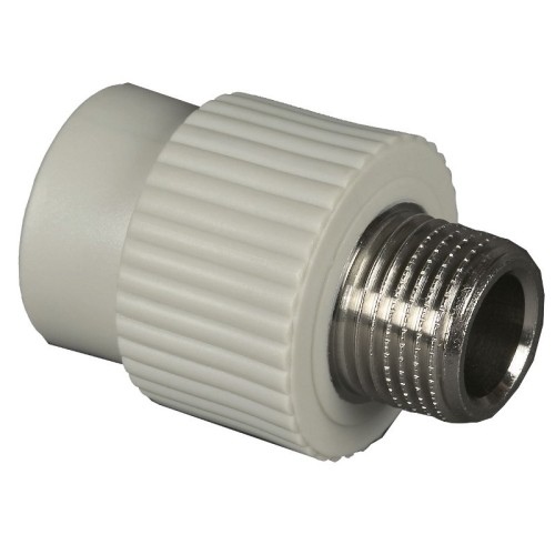 Муфта PP-R комбинированная серая НР (НАР) Дн 20-3/4" Wavin Ekoplastik в Воронеже