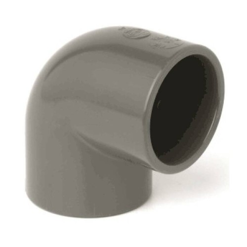 Отвод ПВХ клеевой Дн 160 90гр Ру-16 серый напорный Aquaviva в Воронеже