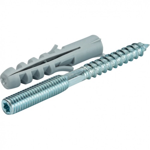 Шпилька стальная сантехническая М8х100 с дюбилем М10х50 STOUT в Воронеже