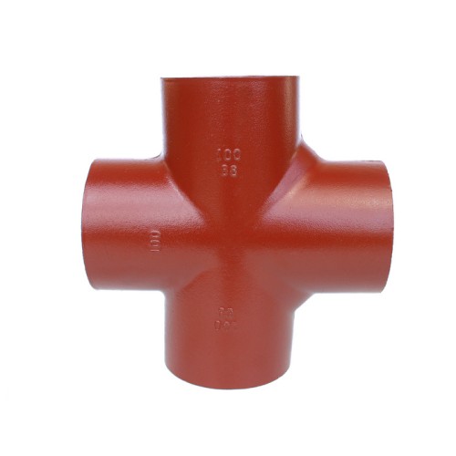 Крестовина чугунная SML Ду 150-100-100 88гр безраструбная Китай в Воронеже