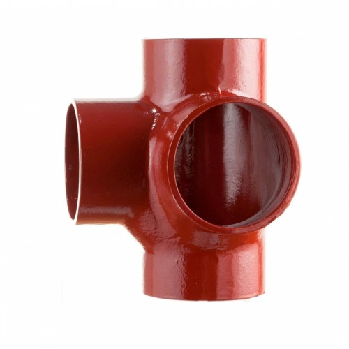 Крестовина двухплоскостная чугунная SML Ду 150-100-100 88гр безраструбная Китай в Воронеже