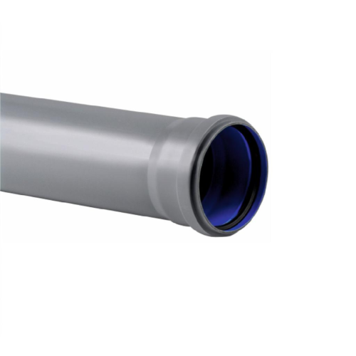 Труба полипропиленовая PP-H безапорная серая с раструбом канализационная Ostendorf 90х2,2 мм 0,75 м ТУ 2248-001­66151982-2010 в Воронеже